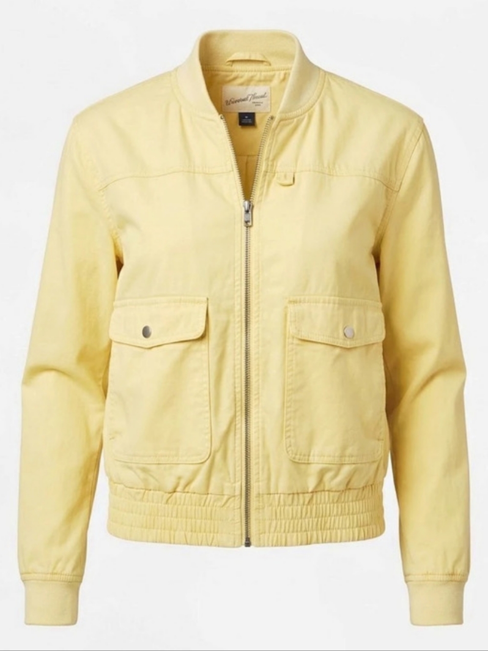 Universal Thread Utility Bomber Jacket Yellow Size Medium